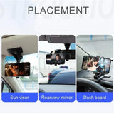 Car 720 Degree Swivel Phone Mount