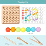 Wooden Go Games Set Dots Shuttle Beads Board Games